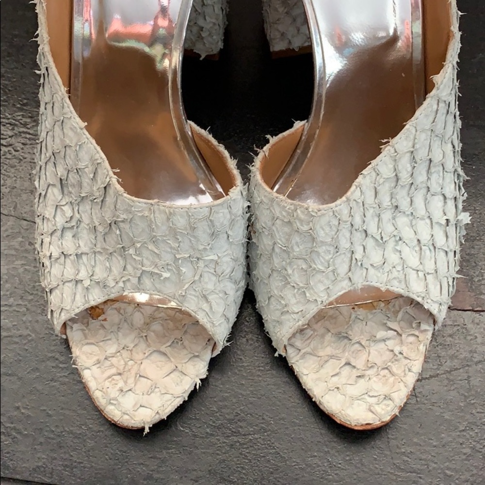 3.1 Phillip Lim soft leather peep toe heels unique - Picture 12 of 16